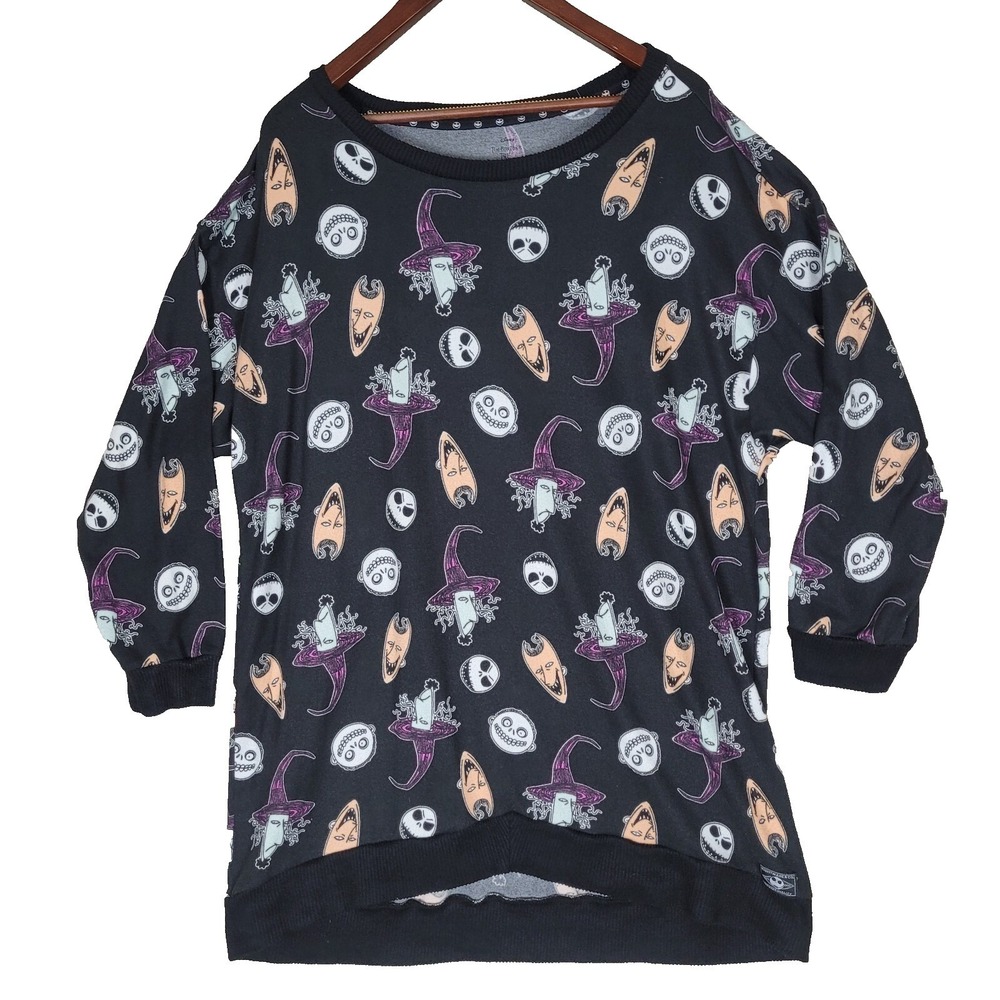 The Nightmare‎ Before Christmas Sweater Women Size 2X Jack Skellington Disney